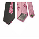 Розовый галстук с вышивкой Яросвит LNK-5004