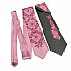 Розовый галстук с вышивкой Яросвит LNK-5004