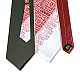 Краватка з вишивкою Бордове Тріо LNT-3304