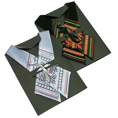 Кросс-галстук с вышивкой Млада KG-009