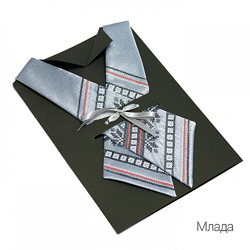 Кросс-галстук с вышивкой Млада KG-009