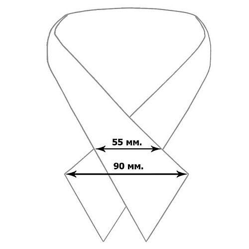 Дитяча крос-краватка з вишивкою Милан LND-0086