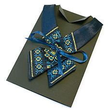 Дитяча крос-краватка з вишивкою Милан LND-0086