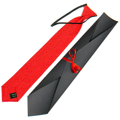 Красный подростковый вышитый галстук №786 LND-0090