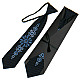 Дитяча чорна вишита краватка №776 LND-0093