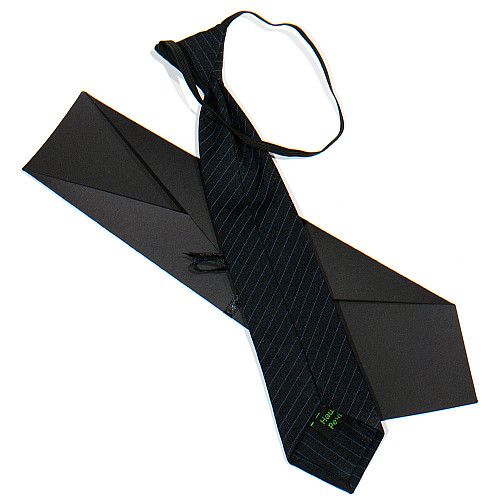 Дитяча чорна вишита краватка №776 LND-0093