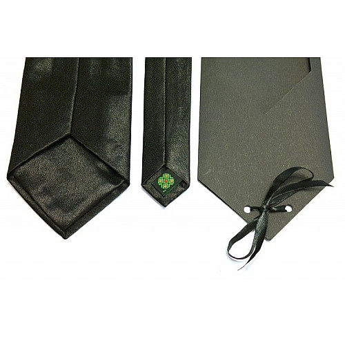 Галстук черный с вышивкой Татомир LN-0063