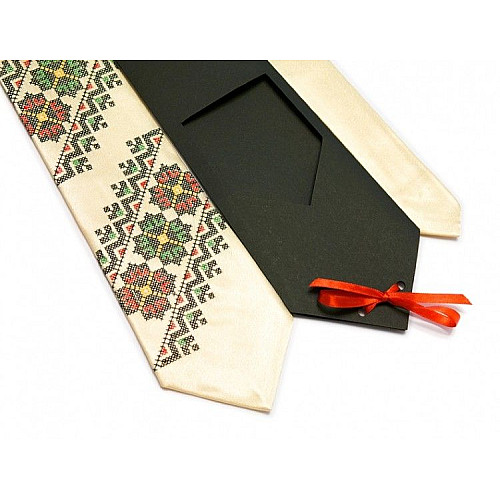 Галстук с вышивкой Гуцульщина LN-0066