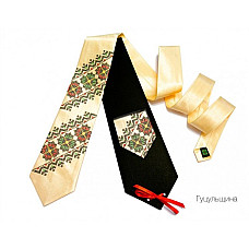 Галстук с вышивкой Гуцульщина LN-0066