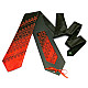 Галстук с вышивкой Красно-черный дуэт LN-0075