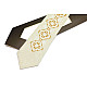 Краватка бежева з вишивкою Орел LN-0081
