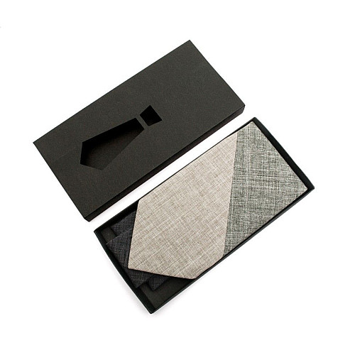 Галстук Серо-Бежевый LN-2027