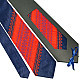 Галстук красно-синий с вышивкой №649 LN-2044