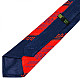 Галстук красно-синий с вышивкой №649 LN-2044