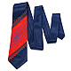 Галстук красно-синий с вышивкой №649 LN-2044