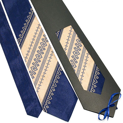 Галстук с вышивкой №647 LN-2058