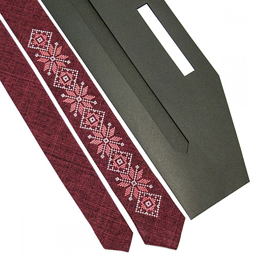 Модный тонкий вышитый галстук №662 LN-2069
