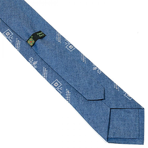 Джинсова вишита краватка №683 LN-2072