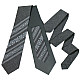 Модный серый вышитый галстук №680 LN-2074