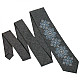 Модна вишита краватка сірого кольору №681 LN-2077