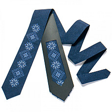 Синя вишита краватка №726 LN-2081