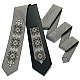 Серый вышитый галстук №723 LN-2083