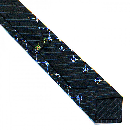 Темно-синий вышитый галстук №721 LN-2085