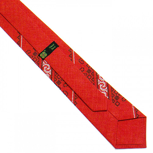 Красный вышитый галстук №735 LN-2088