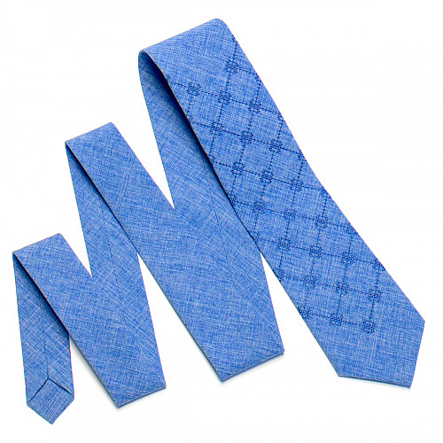 Вишита синя краватка №732 LN-2090