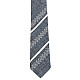 Серый оригинальный вышитый галстук №756 LN-2103