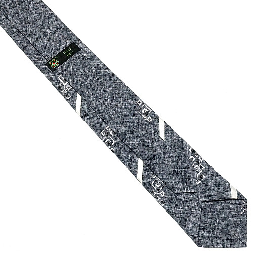 Серый оригинальный вышитый галстук №756 LN-2103