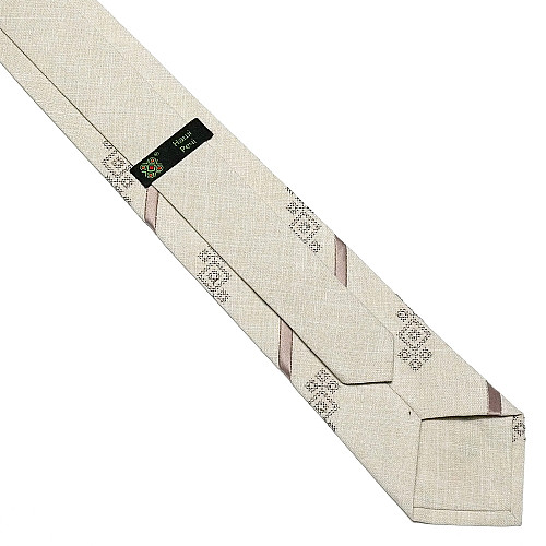 Сіра оригінальна вишита краватка №759 LN-2104