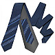 Темно-синий оригинальный вышитый галстук №755 LN-2105