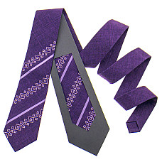 Оригинальный фыолетовый вышитый галстук №797 LN-2106