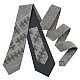Модна вишита сіра краватка №800 LN-2109