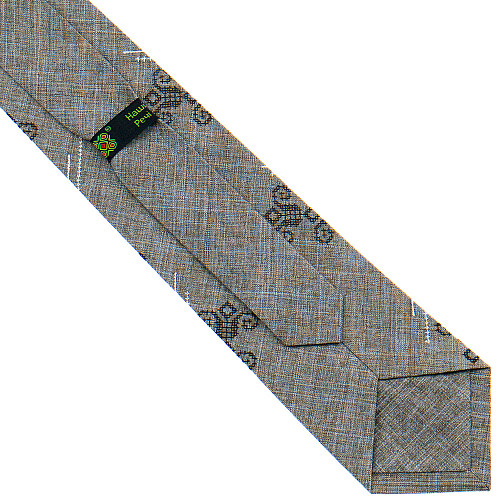 Модна вишита сіра краватка №800 LN-2109