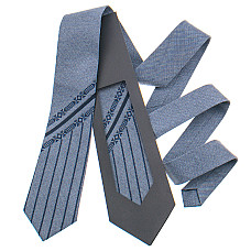 Сіра краватка з вишивкою №840 LN-2121