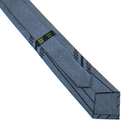 Серый галстук с вышивкой №840 LN-2121