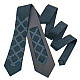 Темно-серый галстук с вышивкой №839 LN-2122