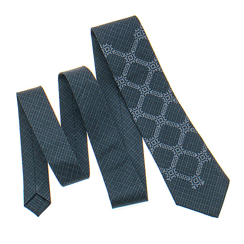 Темно-серый галстук с вышивкой №839 LN-2122