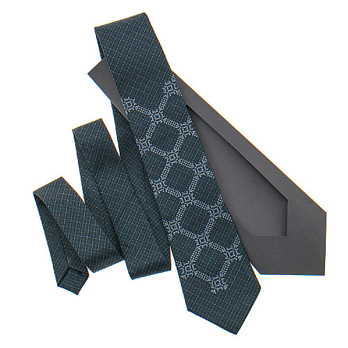Темно-серый галстук с вышивкой №839 LN-2122