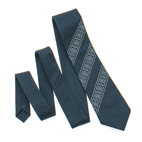 Галстук с вышивкой темно-серый №838 LN-2124