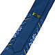 Синий вышитый галстук с трезубцем №970 LN-2148