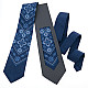 Синий вышитый галстук с узором №968 LN-2149