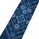 Синий вышитый галстук с узором №968 LN-2149
