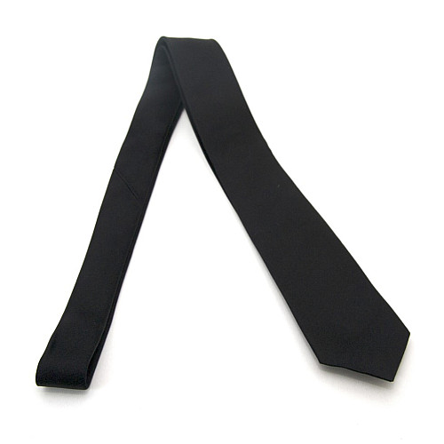Краватка Sakis Rouvas вузька чорна шовкова GIN-2005