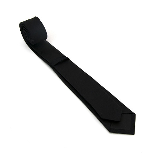Краватка Sakis Rouvas вузька чорна шовкова GIN-2005