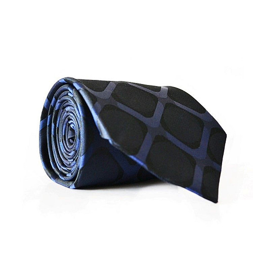 Галстук чоловічий темно-синій Emilio Corali GIN-2016