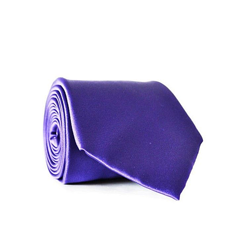 Краватка Emilio Corali фіолетова однотонна GIN-2020