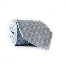 Галстук мужской Голубой Серый Emilio Corali GIN-2031